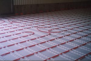 Hydronic heating insulation