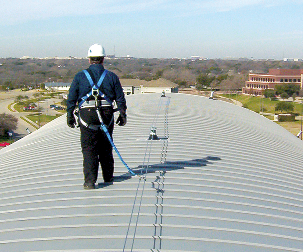 metal roof fall protection